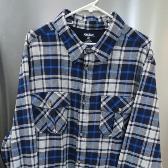 king size mens dress shirts Wrinkle-Free Long-Sleeve Men's Dress Shirt, Midnight Teal